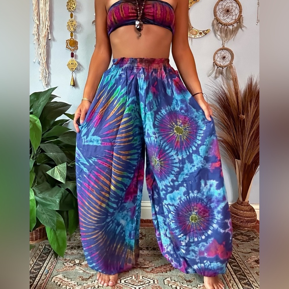 Ordinary Selenophile Nova Harem Trousers with Elastic Waistband Abalone OS